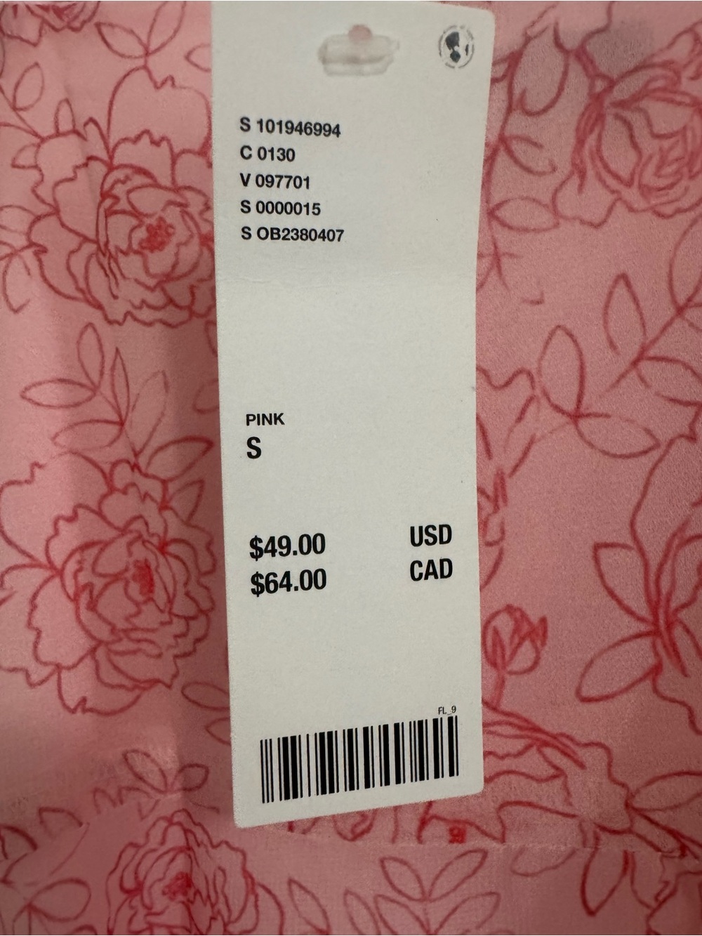 Urban Outfitters Pink Floral Spaghetti-Strap Mini Dress - Picture 4 of 4